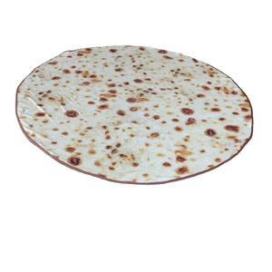 71 pulgadas 100% poliéster fábrica impresión Digital personalizada Tortilla franela manta mexicana patrón de caracteres manta de <span class=keywords><strong>Pizza</strong></span> de invierno - Product Image 1