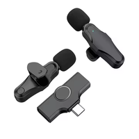 Microphone Lavalier sans Fil 3-en-1 Double pour Appareil Photo, Interviews et Diffusion en Direct