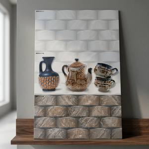 Fourniture d'usine en Inde carreaux de mur en céramique numérique prix bon marché 300x600mm 200x300mm fonction brique réfractaire pour hall extérieur et salle de bain - Product Image 5