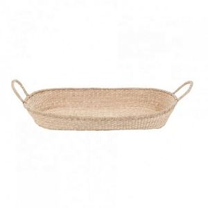 Moses <span class=keywords><strong>Basket</strong></span> Fralda Bag Crianças Handmade Baby Caddy Algodão Corda Boho Organizer Eco Friendly <span class=keywords><strong>Changing</strong></span> Holder Para Mesa Bege - Product Image 5