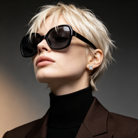 Klassische Trendige Dunkle Farbtöne Unisex Sonnenbrille mit Eigenem Logo OEM Marken-Designer Premium Luxus Mode-Sonnenbrille