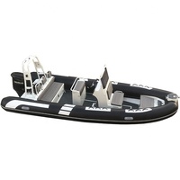 Bateaux pneumatiques RIB en aluminium RIB600 Orca Hypalon/PVC à grande vitesse en eau salée
