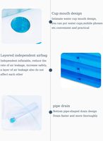 CF Portable Pliant PVC En Plastique Double Grand Bain À Remous Extérieur Jardin Pliable Spa Gonflable Baignoire Glace Baignoire pour Adultes