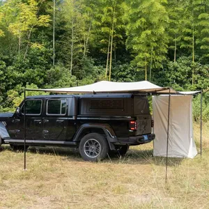 Tenda lipat offroad 4x4, tenda samping mobil untuk berkemah