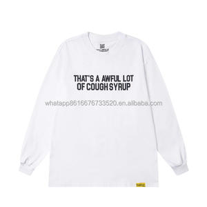 Felpa con Cappuccio di Alta Qualità 100% Cotone Abbigliamento Uomo Streetwear Maniche Lunghe 'THAT'S a AWFUL <span class=keywords><strong>LOT</strong></span> of COUGH SYRUP' Felpa Oversize per Uomo - Product Image 2