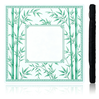 Tapis de Mahjong en caoutchouc personnalisé 32x32 pouces, style Chinoiserie, imperméable, avec sac à dos, antidérapant et insonorisant