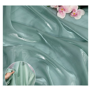 Jupe élégante en tissu organza robe de mariée en fil à paillettes vêtements pour enfants tissu en satin de cristal 100% soie pour robe - Product Image 4