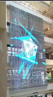Panneaux d'écran menés par film avec le panneau flexible transparent ultra mince de la catégorie protectrice élevée LED d'affichage d'écran de LED