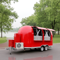 Remorque de Restauration Mobile Haut de Gamme pour Kebab Doner, Camionnette de Vente Rapide avec Cuisine Complète et Qualité Supérieure