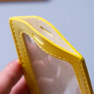 Pochette de carte plate en cuir Pu travail de travail ou porte-carte d'identité et de crédit étudiant pour cadeaux promotionnels et d'affaires - Product Image 4