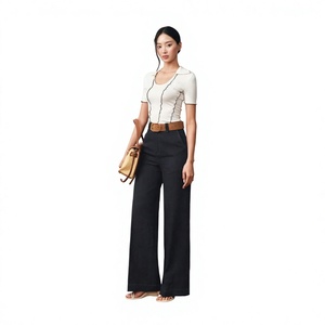 Pantalones Vaqueros Anchos de Cintura Alta para Mujer, Estilo Casual, Listos para Enviar - Product Image 1