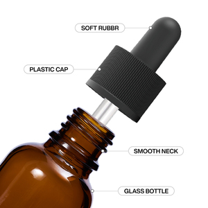 Flacone Contagocce in Vetro Ambrato Vuoto da 5ml 10ml 15ml 30ml 50ml 100ml con Tappo a Vite per Siero Skincare e <span class=keywords><strong>Olio</strong></span> <span class=keywords><strong>Essenziale</strong></span> - Product Image 3