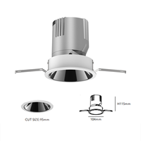 Spot LED encastré rond dimmable 5cct 7w 12w 20w 30w 50w pour supermarché, bureau, hôpital, maison - Stock local