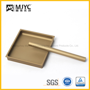 Perangkat keras Aluminium Mebel kabinet tersembunyi pegangan persegi pintu geser tersembunyi pegangan tarik lemari pakaian - Product Image 2