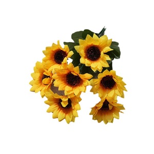 ดอกทานตะวันประดิษฐ์ ยี่ซวน ดอกไม้ผ้าไหม สำหรับตกแต่งงานแต่งงาน - Product Image 5