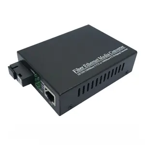 10/100/1000M Media Converter 25KM SC Rj45 Gigabit Fiber Optical Media Converter