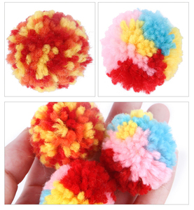 Giocattolo per Gatti a Forma <span class=keywords><strong>di</strong></span> Palla Rotonda in Morbida Lana Colorata, Interattivo e Divertente, Vendita Diretta dal Produttore - Product Image 3