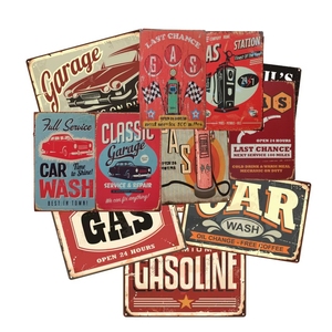 Letrero Metálico Retro de Gasolina Amalie Mobilgas <span class=keywords><strong>Texaco</strong></span>, Placa de Metal Vintage, Decoración de Pared para Gasolineras - Product Image 1