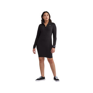 Vestido Deportivo Champion con Cierre Simulado para Mujer, Color: Negro/Blanco |   100% Auténtico - Product Image 1