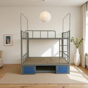 Lit superposé en métal avec cadre en métal et tiroirs - Product Image 6