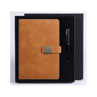 Carnet rechargeable en cuir lisse personnalisable avec fermoir fenêtre PQ A5, coffret cadeau premium en tissu écologique