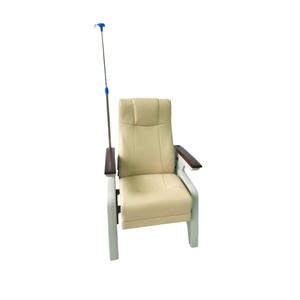 Fauteuil d'infusion individuel en cuir avec éponge haute densité, confortable pour salle d'attente hospitalière et clinique - Product Image 1