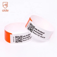 Bracelet d'identification thermique imperméable pour patient adulte avec code QR imprimé directement