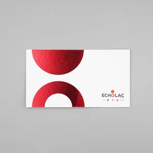 Tarjeta de papel de muestra gratis, tarjeta de regalo personalizada, papel de aluminio rojo con el logotipo de la empresa, servicio de impresión de tarjetas de negocios de plástico