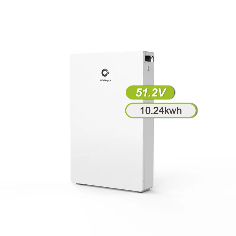 UIENERGIES hogar LiFePO4 batería de almacenamiento de energía de pared 51,2 V Ciclo de Vida batería de montaje en rack batería solar residencial 10kwh