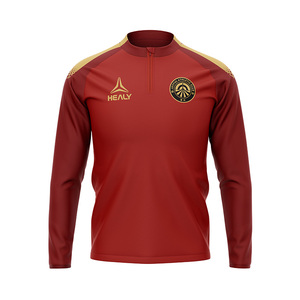 Custom Brand Heren Voetbal Trainingsjack Lange Mouw Kwart Rits Voetbaljack Groothandel - Product Image 3