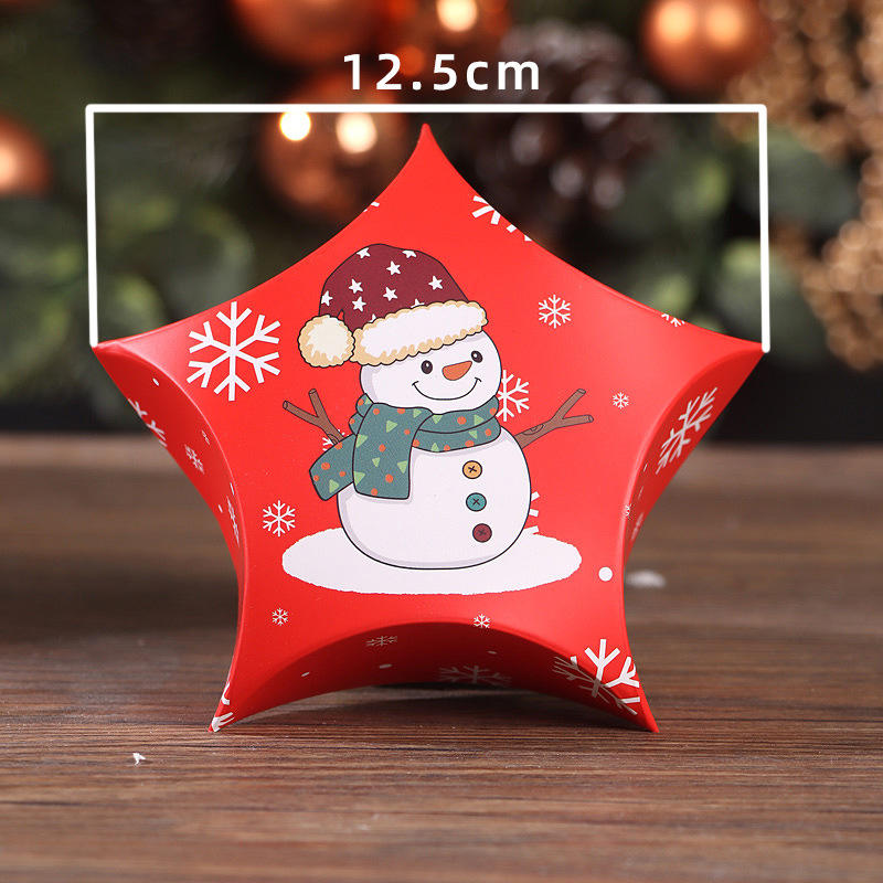 Muñeco de nieve en forma de estrella