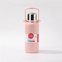 Bouteille d'eau isotherme portable en acier inoxydable grande capacité pour le sport et les voyages, à double paroi, réutilisable