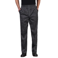 Pantalon de Chef Unisexe Personnalisé Basique Haute Qualité Séchage Rapide Ceinture Élastique Respirant Durable Confortable Vente en Gros