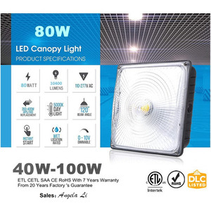 <span class=keywords><strong>Lampe</strong></span> de canopée extérieure <span class=keywords><strong>pour</strong></span> station-service, garantie 7 ans, bon prix, homologuée ETL CETL CB, 100W, 80W, 60W, <span class=keywords><strong>lampe</strong></span> industrielle <span class=keywords><strong>pour</strong></span> station-service. - Product Image 2