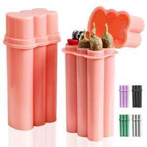 علبة سجائر بلاستيكية متينة مقاومة للرطوبة بغطاء قلاب وتصميم بسيط مع إمكانية طباعة شعار مخصص للاستخدام أثناء السفر - Product Image 1