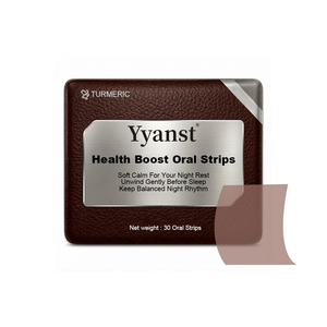 Bandes buccales au curcuma pour la nuit, 30 unités, pour un sommeil réparateur, apaisant et relaxant, favorisant un rythme équilibré, complément bien-être OEM pour adultes - Product Image 1