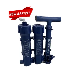 New Arrival Portable Outdoor Manual Water Filter with UF Filter For Camping / Hiking