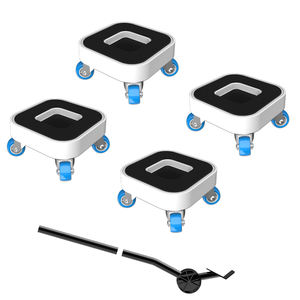Système de levage et de déplacement de meubles lourds avec 4 patins, ensemble d'outils de déménagement pour appareils électroménagers, 5 pièces - Product Image 1