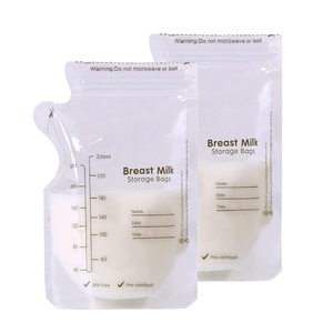 Breastmilk Storage Bags BPA Free Convenient Milk Storage Bags For Breastfeeding, Easy Pouring Spouts & Self-Standing Design