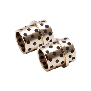 ปลอกนำทางฉีดน้ำมันหล่อลื่นในตัว ป้องกันการเสียดสี บูชทองเหลือง แบบ OEM สำหรับอุตสาหกรรมแม่พิมพ์ อุปกรณ์ระบบอัตโนมัติ - Product Image 1