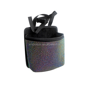 Organisateur de rangement de voiture de luxe avec strass en diamant, multi-poches, pour dossier de siège arrière, pour femmes - Product Image 1