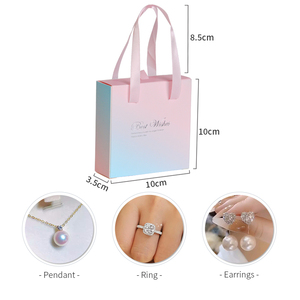 Tùy chỉnh trượt ngăn kéo đồ trang sức quà Tặng hộp giấy gói với bọt Ribbon huy hiệu trang sức Set hộp giấy - Product Image 3