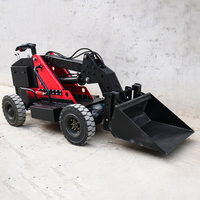 China New Electric Loader Rough Terrain All Terrain Gabelstapler 1 Tonne 1,5 Tonnen Outdoor Mini Fernbedienung Elektro lader