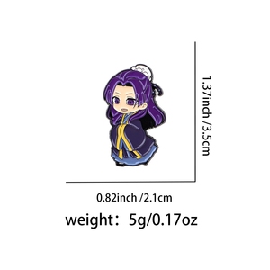 14 Nuevos Diseños de Insignias Metálicas Esmaltadas de <span class=keywords><strong>Anime</strong></span> The Apothecary para Decoración de Mochilas y Ropa - Product Image 5