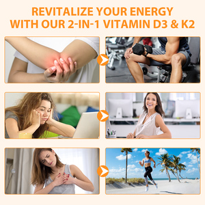 Acentiallabs Premium <span class=keywords><strong>Vitamin</strong></span> <span class=keywords><strong>D3</strong></span> K2 Yumuşak Kapsül Takviyeleri Hindistan Cevizi Yağı İçeren <span class=keywords><strong>Vitamin</strong></span> <span class=keywords><strong>D3</strong></span> ve K2 Yumuşak Kapsüller Bağışıklık Sistemini Destekler - Product Image 5