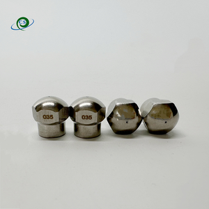 Boquilla <span class=keywords><strong>de</strong></span> acero inoxidable <span class=keywords><strong>de</strong></span> alto rendimiento con punta giratoria <span class=keywords><strong>de</strong></span> 1/8 <span class=keywords><strong>de</strong></span> pulgada para limpieza <span class=keywords><strong>de</strong></span> desagües con lavadora a presión, 4000 psi - Product Image 3