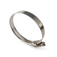 Collier de serrage à vis sans fin de type américain en acier inoxydable 8 mm 12,7 mm, bande perforée réutilisable, anti-fuite pour radiateur et chauffage