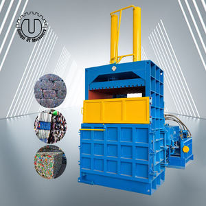 Presse à balles hydraulique verticale multifonctionnelle automatique à haute sécurité pour le recyclage du papier usagé, du plastique, des déchets métalliques, des canettes en aluminium - Product Image 1