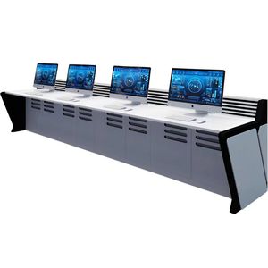 Moderna Console di spedizione in legno <span class=keywords><strong>per</strong></span> il monitoraggio della sala comando centro operazioni di sicurezza multimediale-mobili da ufficio durevoli - Product Image 5