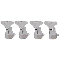 Guitar Black Silver Chrome Electric Bass Control Knobs 4pcs/suit Professional Musical Instrument Knob Factory Direct Sales